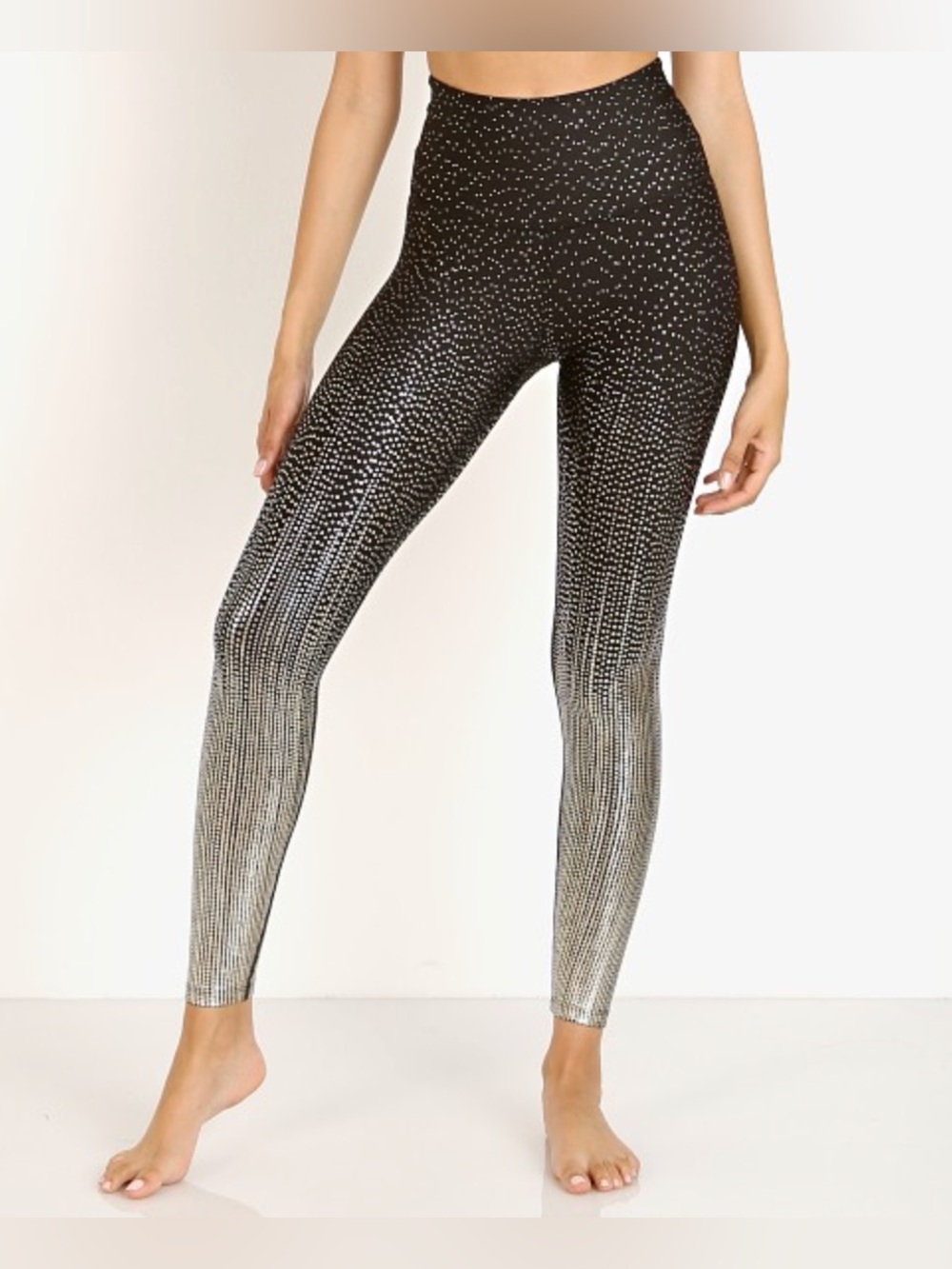 Beyond Yoga Drip Dot High Waisted Midi Legging Black Size Small